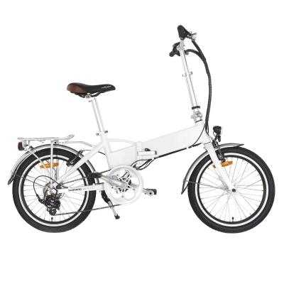 China Greenpedel 24v 250w 20inch aluminum alloy small folding electric bicycle with e bike lithium battery for sale