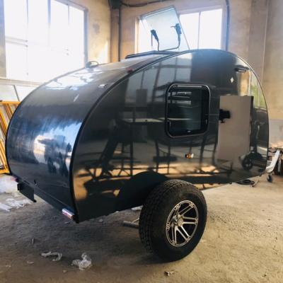 China Travel Trailer Take Car Teardrop Camper Trailer Camper Off Road Mini Teardrop Caravan Camper for sale