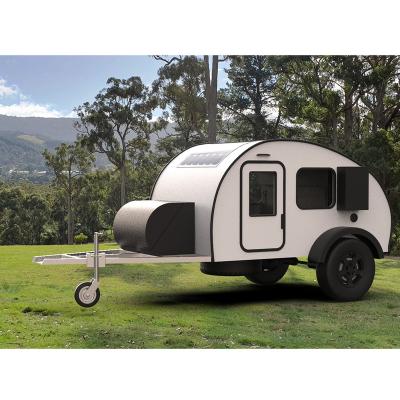 China 2020 Mini Camping Trailer Tear Teardrop Camping Photos Travel Off Road Caravan Kichen Travel Trailer Small for sale