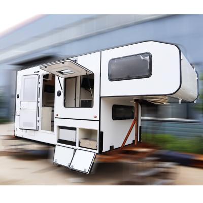 China Top Tough Large Travel Trailer Truck Camper Pickup Camper Off Road 4 Person Camper Slide Top for sale