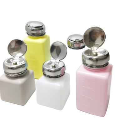 China Nail beauty nail press bottle to prevent liquid from splashing the umbrella cover nail remover water bottle for sale