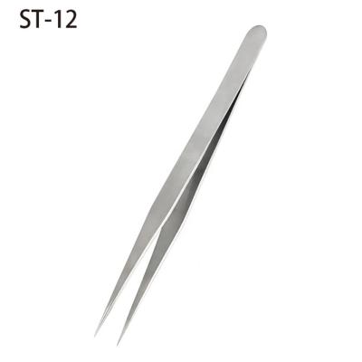 China False Eyelash Extension ST-12 Stainless Steel Tweezers Machine False Eyelash Extension Universal Eyelash Curler for sale