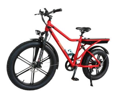 China Steel 48V 350w 500w electric snow bike/full suspension fat e bike with fat tire good price snow electric bicycle for sale