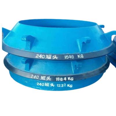 China Industrial/civil/traffic pump high hardness abrasion electric valve etc. Heavy Duty And Wear Resistant Casting Parts Mining Machinery Cone Crusher Cone Breaking Mortar Wall for sale