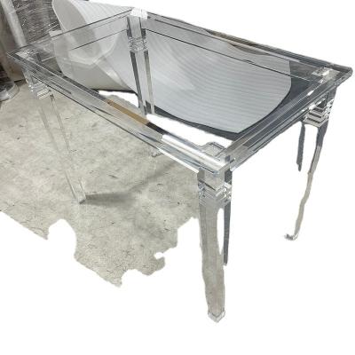 China Other Acrylic Table Acrylic Table Desk Transparency Table Rectangle Secretary for sale