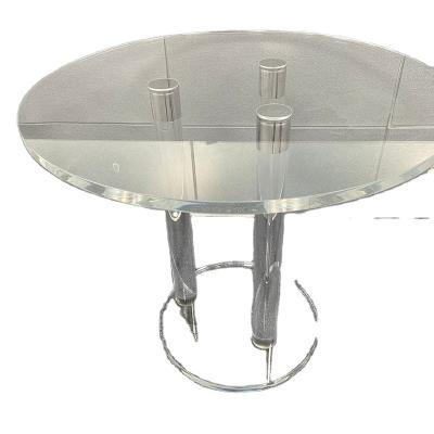 China Acrylic edge (the other) of adjustable acrylic coffee table some modern simple glass round corner some size simple sofa table designer style for sale