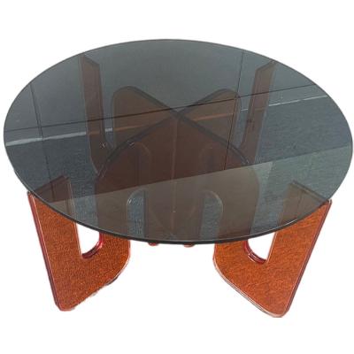 China Acrylic edge (the other) of adjustable acrylic coffee table some modern simple glass round corner some size simple sofa table designer style for sale