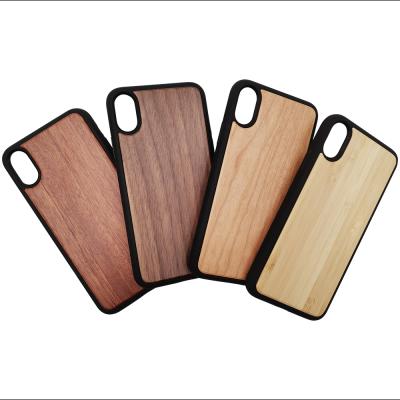 China TENCHEN Customized Wooden Cell Phone Cases For iPhone/bybrid Cork/Walnut/Resin Wooden Natural Shockproof Case for sale