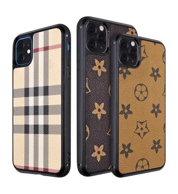 China Custom Logo PU Microfiber Genuine Leather Cell Phone Case TENCHEN Genuine Leather Phone Case For iPhone Pro Max 11 Magsafe 12 Case Leather Cover for sale