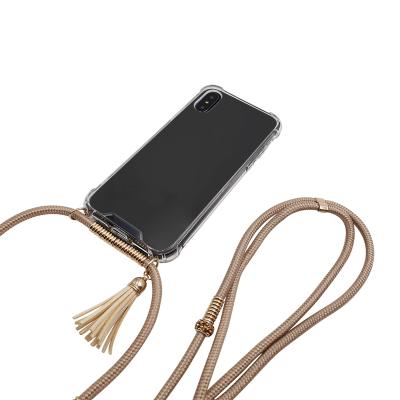 China Lanyard/Rope/Strap Make Hands Free Colorful Rope Necklace Lanyard Phone Case, Handy Necklace Strap Cross - Body Phone Case For iPhone 11 for sale