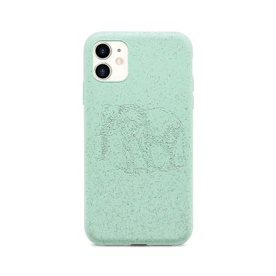 China Eco Friendly / Eco Friendly Cell Phone Cases Decompose Biodegradable Case Straw Wheat Phone Case For iPhone for sale