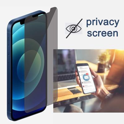 China Wholesale TENCHEN Cell Phone Free Sample Privacy Tempered Glass Screen Protector for iphone13 12 11 series for sale