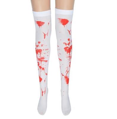 China Breathable Halloween Party Over The Knee High Tights /Funny Cosplay Girls 3D Printing Pantyhose for sale