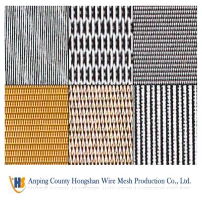 China Plain Weave Wire Braided Decorative Stainless Steel Mesh Chain Link Fence for sale