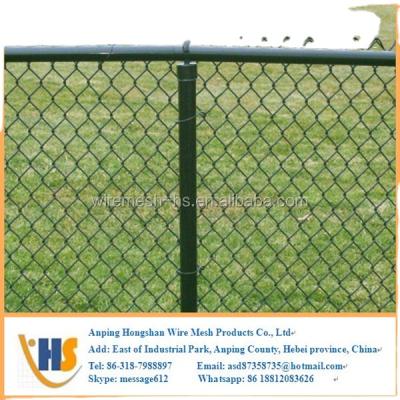 China Easily Assembled Cheap PVC Coated Hot Dipped Galvanized Chain Link Wire Mesh Fence Farm for sale