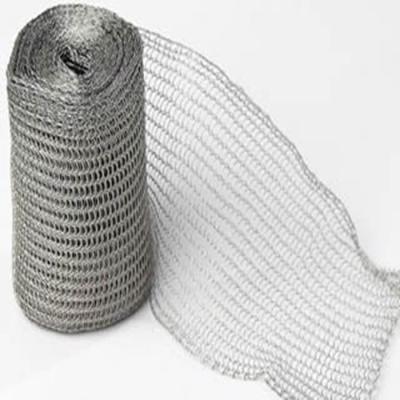 China Durable In Use Titanium Knitted Wire Mesh Filter For Foam Demister for sale