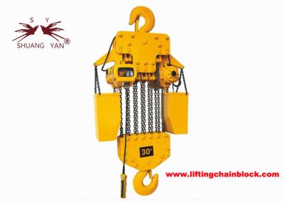 China 30 Ton Electric Chain Block Hoist 3-30M 50HZ/60HZ Frequency G80 Lift Chain Te koop