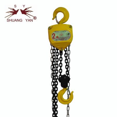 China Hand Operated Lifting Chain Pulley Block Hoist 20Mn2 Load Chain for sale