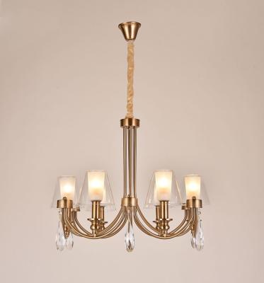 China Morden Modem Multi Head Mode Glass Shade Chandelier Light for sale