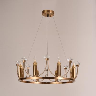 China Modern American Style Bedroom Crystal Chandelier Pendant Ceiling Lights Home Decor for sale