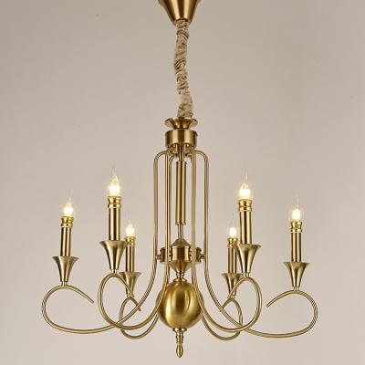 China Morden Good Quality Antique Lamp Vintage Chandelier Metal Hanging Fixture for sale