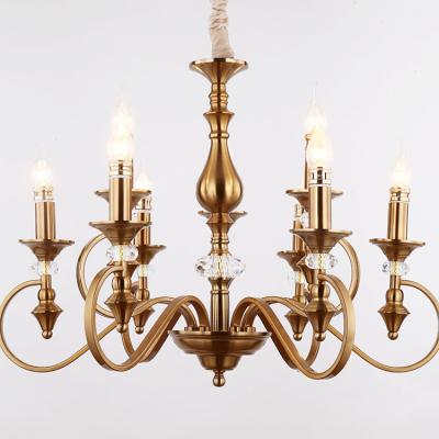 China Morden Crytal Chandelier Multi Head Hanging Lamp for sale