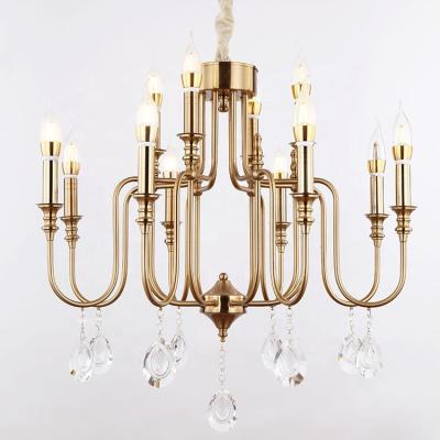 China Vintage Modem Fashion Multi Head Crystal Chandelier Light for sale