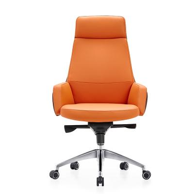 China Custom Adjustable Modern Leather Executive Chair (Height) CEO Boss Executive Office Modern Leather Chair for sale