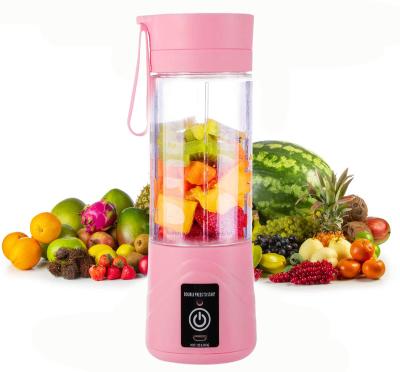 China Pure copper motor blenders and handheld juicers, portable 6 blade mini blender usb rechargeable, small blender smoothie maker for making juice for sale