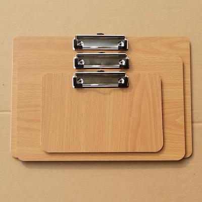 China Office A4 A5 Wooden Clip Board for sale