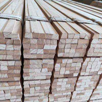 China Create Chamfered Edge To Protect Corner Strips Of Cao County Paulownia Wood Chamfer For Building Constructions for sale