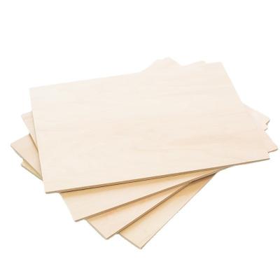 China EUROPEAN easy processing laser cut plywood 3mm 6mm 9mm 10mm 15mm 18mm 20mm birch/alder plywood/walnut/basswood for laser cutting for sale