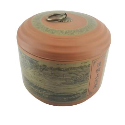 China Decorative Colors Pottery Jars For Tea Leaf Ceramic Pots For Home Decor With Lid Luxury Festival Gifts Wholesale for sale