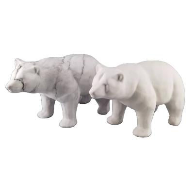 China Ceramic Europe White Bear For Home Decor Tableware Design Europe Art Style Living Room Creative Gift for sale