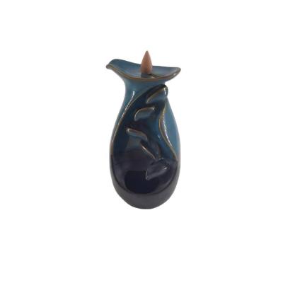 China Ceramic Home Decor Vase Shape Incense Holder Decor Colors Sets Europe Style Fragrance Drange Jasmine for sale