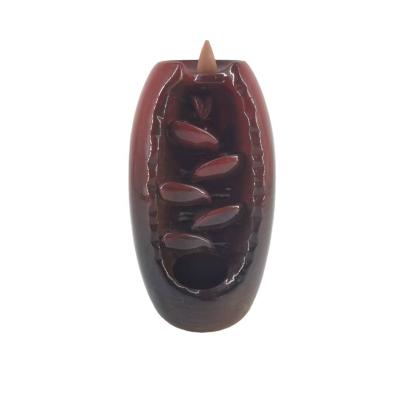 China American Hot Selling Popular Incense Holder Ceramic Incense Holder Home Decor Brown Colors Gift Sets for sale