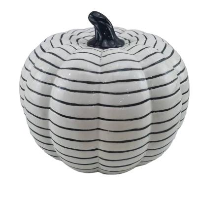 China America Antique White Pumpkin Ceramic Figurine For Home Decor Halloween Festival Choice Gifts for sale