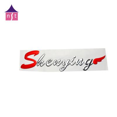 China Good Quality Soft Type Enamel Rubber And Plastic Badge Emblem Style Custom Chrome 3D Car Nameplate With Pin for sale