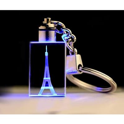 China China Eiffel Tower Rectangular Crystal Head Chain Souvenir Gift for sale