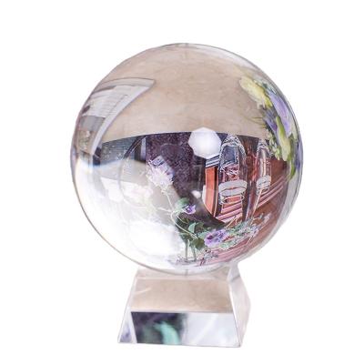 China Wholesale High Quality Artificial Crystal Glass Crystal Ball Hot Sale K9 Shining Practical Crystal Ball Decoration for sale