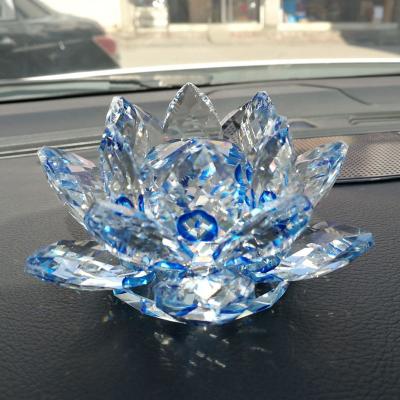 China China wholesale lotus crystal candle holders various sizes and colors available for practical home furnishings for sale