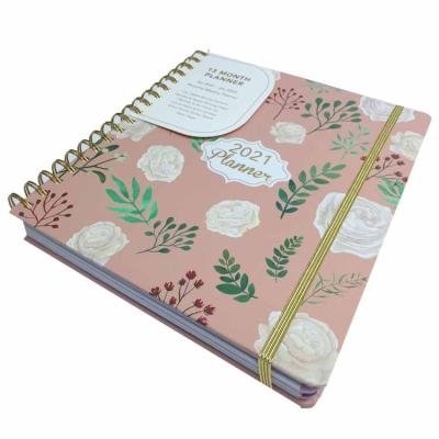 China Personalized Weight Loss Goal Diary Workout Notebook Spiral Fitness Exercise Planner for sale