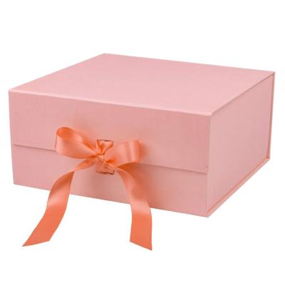 China Luxury Recycled Materials Clothing Gift Flip Box Dresses Custom Magnetic Collapsible Packaging Box With Ribbon for sale