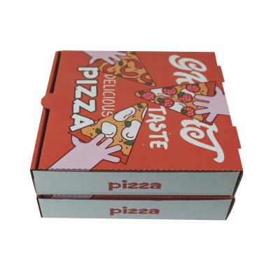 China Recyclable Personalize Logo French Fries Chicken Take Out Food Pack Pizza 10 12 14 18 24 Inch Cardboard Paper Pizza Boxes for sale