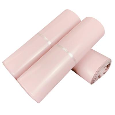 China 6 x 9 Poly Waterproof Plastic Mailing Bags Single Color Pink Color Mailing Delivery Clothes Mailing Bags For Clothing for sale