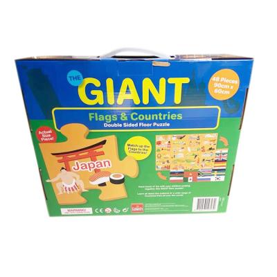 China Cartoon Toy 48 Pieces Giant Double Sided Floor Puzzle for sale