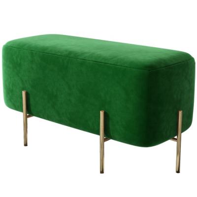 China Cheap Minimalist Dressing Table Stools Living Room Furniture Sneak Footboard Velvet Garden Stools for sale