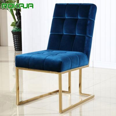 China Foshan Factory Sale Modern Contemporary Dining Chair Velvet Unique Dining Chairs Furniture for sale