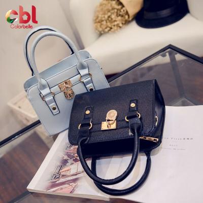 China New PU Leather Round Custom Made Texture Lock Texture Fashionable Women's Large Purses and Purse for sale