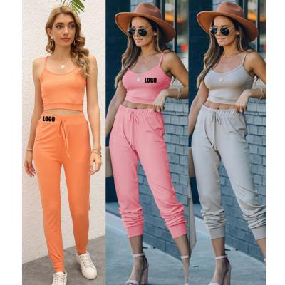 China Free Shipping Wholesale Breathable Women Jogger Suits Set Sweatpants Set Two Piece Pants Jogger Set Women for sale